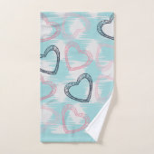 3 Kleur Abstract patroon Bad Handdoek (Handdoek)