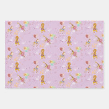 3-kleuren Savanna Flat Wrapping Paper 3 vellen