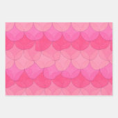 3 Kleurvariëteiten // Wavy Geometrisch inpakpapier Vel (Voorkant 3)