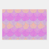 3 Kleurvariëteiten // Wavy Geometrisch inpakpapier Vel (Voorkant)