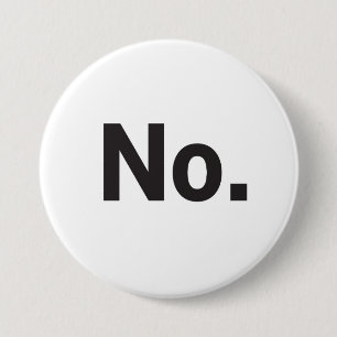 3" Knop: Nee. Ronde Button 7,6 Cm