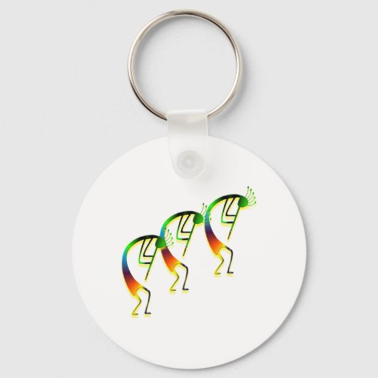 3 Kokopelli #12 Sleutelhanger (Voorkant)