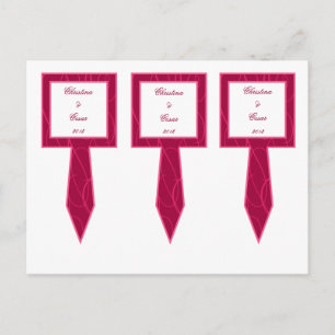 3 Kopje Cake Picks Framboos Roze Loops/Swirls Blus Briefkaart