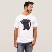 3 kopje kat t-shirt (Voorkant volledig)