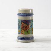 3-koppige Dragon Stein Bierpul (Center)