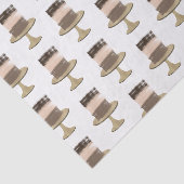 3 Laag Cake Moderne Elegante Bruiloftsdouche met R Tissuepapier (Detail)