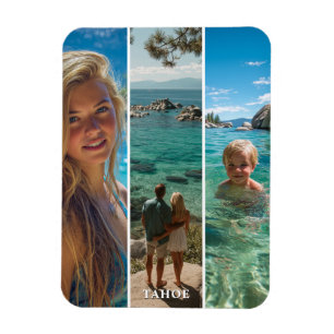 3 Lange Verticale Strip Boho Foto Magneet