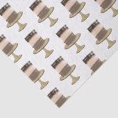 3 Layer Cake Modern Elegant Rustisch Vrijgezellenf Tissuepapier (Detail)