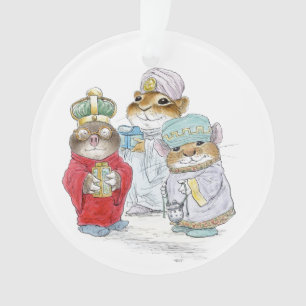 3 le Roi Animals Ornament