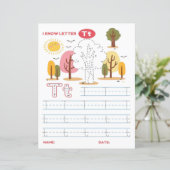 3 Learn To Spell Letter T Teacher Home Schooling (Staand voorkant)