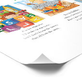 3 LETTRE NOM POSTER + détails de naissance + photo (Coin)