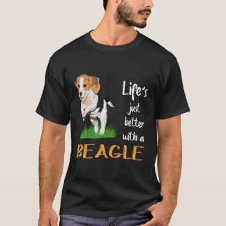 3 Leven is gewoon beter met een beagle T-shirt