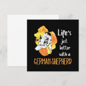 3 Life's Just Better With A German Shepherd Kaart (Voorkant / Achterkant)