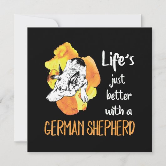 3 Life's Just Better With A German Shepherd Kaart (Voorkant)
