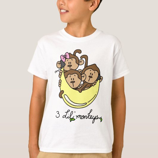 3 Li'l Monkeys Tshirts en Gifts (Voorkant)