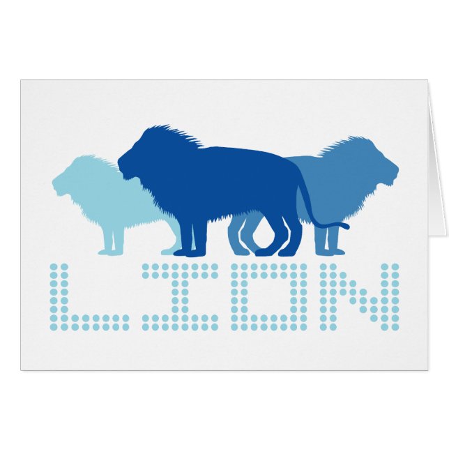 3 Lions (bleu) (Devant horizontal)