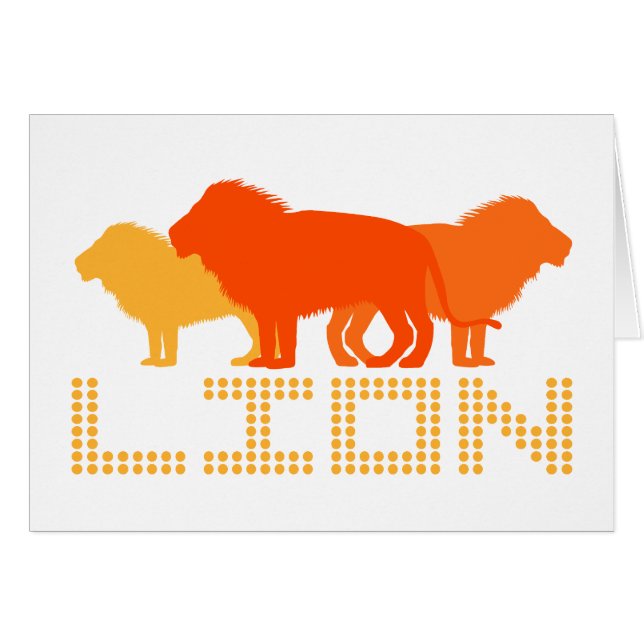 3 Lions (orange) (Devant horizontal)