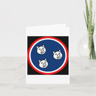 3 Little Tn Pigs Funny BBQ Kaart