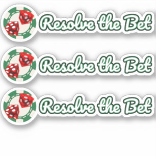 3 - Los de Bet op - de Douane Gesneden Vinyl Sticker