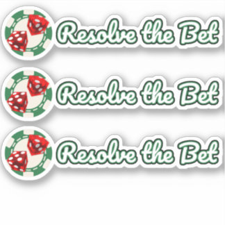 3 - Los de Bet op - de Douane Gesneden Vinyl Sticker