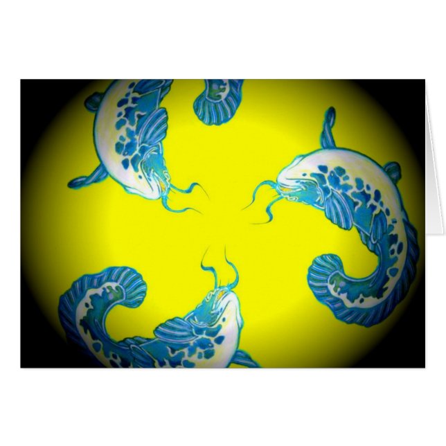 3 Lucky Blue Fish (Devant horizontal)