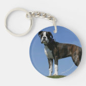 3 maanden oude BOXER Puppy Sleutelhanger (Voorkant)