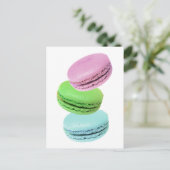 3 macarons briefkaart (Staand voorkant)