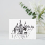 3 MANNEN BRIEFKAART (Staand voorkant)