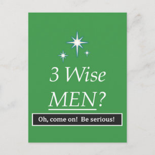 3 Mannen? Kom op. Briefkaart