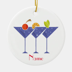 3 Martini Cocktails Thunder_Cove Keramisch Ornament