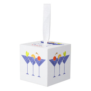 3 Martini Cocktails Thunder_Cove Kubus Ornament
