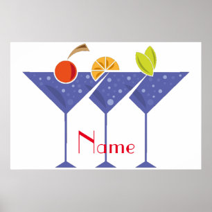 3 Martini Cocktails Thunder_Cove Poster