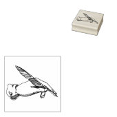 3 maten rubber stempel met afbeelding Hand pen sch (Gestempeld)