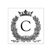 3 maten rubber stempel Monogram Initiaal Letter C (Afrduk)