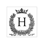 3 maten rubber stempel Monogram Initiaal Letter H (Afrduk)