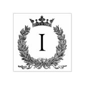 3 maten rubber stempel Monogram Initiaal Letter I (Afrduk)