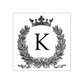 3 maten rubber stempel Monogram Initiaal Letter K (Afrduk)