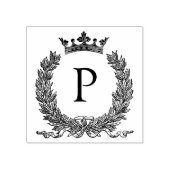 3 maten rubber stempel Monogram Initiaal Letter P (Afrduk)