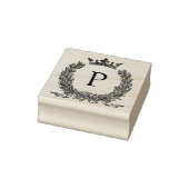 3 maten rubber stempel Monogram Initiaal Letter P (Stempel)