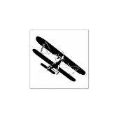 3 maten rubberen stempel met retro afbeelding Vlie (Afrduk)