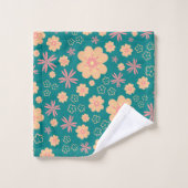 3 Mélange de couleurs de Noël Motif floral (Gant de toilette)