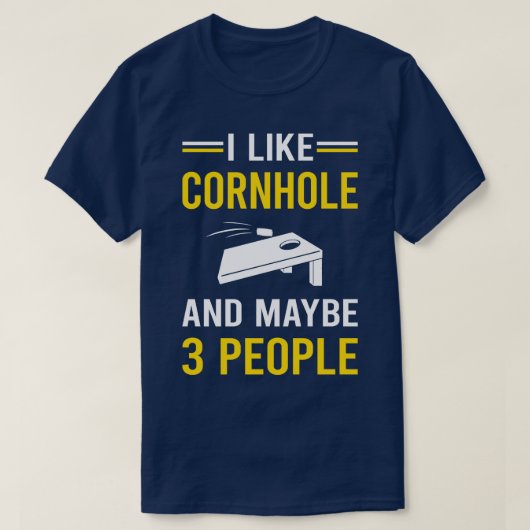 3 Mensen Cornhole T-shirt (Design voorkant)