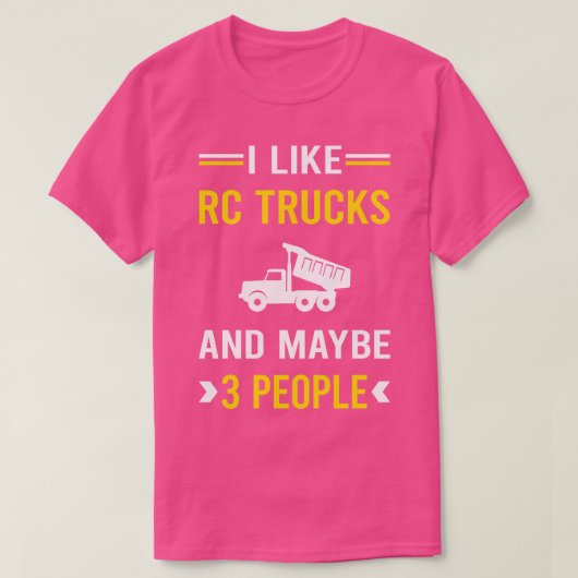 3 Mensen RC Vrachtwagens T-shirt (Design voorkant)