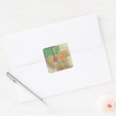 3 Mexico Vierkante Sticker (Envelop)