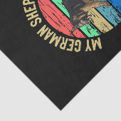 3 Mijn Duitse herder ding Ik ben Cool Tissuepapier (Detail)