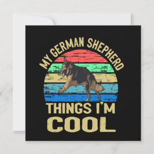 3 Mijn Duitse Herder Dingen Ik Ben Cool Vintage Kaart