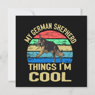3 Mijn Duitse Herder Dingen Ik Ben Cool Vintage Kaart