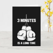 3 Minutes Is A Long Time Funny Boxing Kickboxing B Kaart (Gele Bloem)