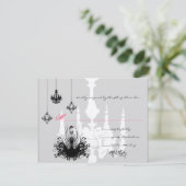 3 Mode voor zwarte luchters Diva Wedding RSVP (Staand voorkant)