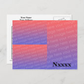 3 modèle amateur de carte de la radio QSL d'image (Devant / Derrière)